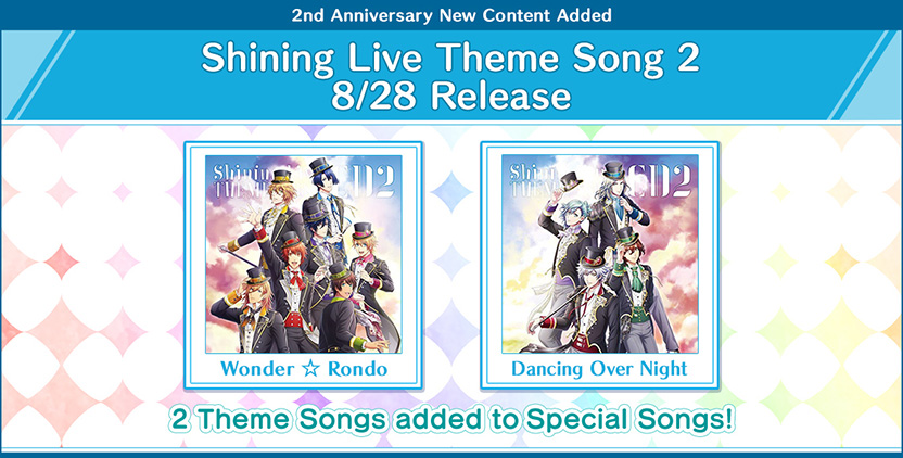 Shining Live Theme Song 2 8/28 Release