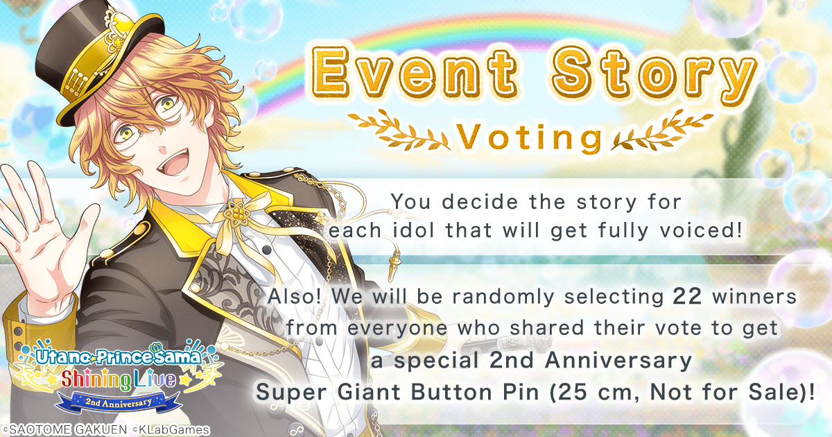 Event Story Voting Utano Princesama Shining Live 2nd Anniversary Event Story Voting Utano Princesama Shining Live 2nd Anniversary