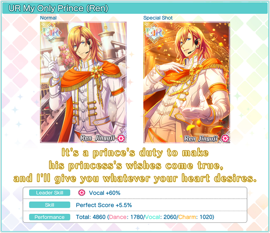 1st Anniversary Live Show: Prince Ren