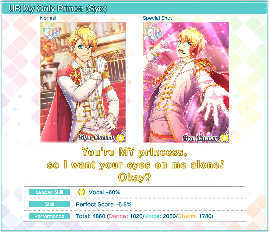 1st Anniversary Live Show: Prince Syo