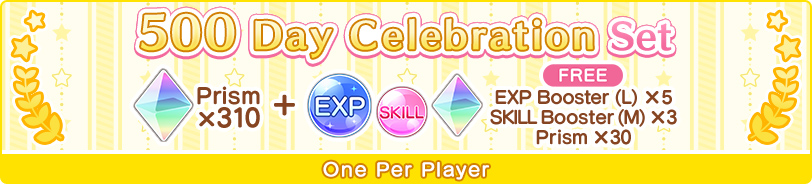 500 Day Celebration Sets 2