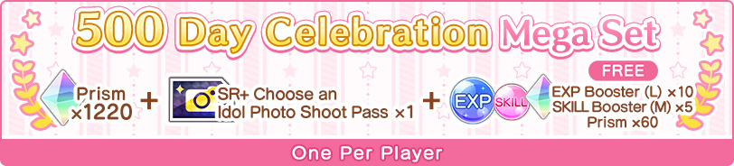 500 Day Celebration Sets 3