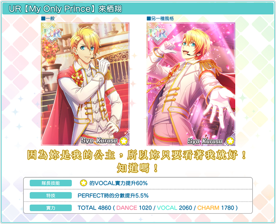 「1st Anniversary Live -PRINCE-」<SYO>